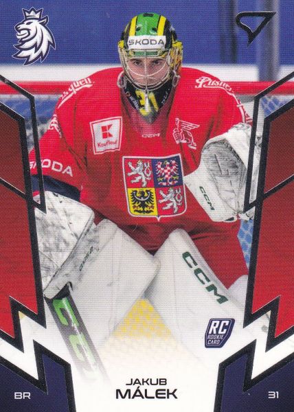 insert RC karta JAKUB MÁLEK 23-24 SZ Hokejové Česko Rookie číslo 04